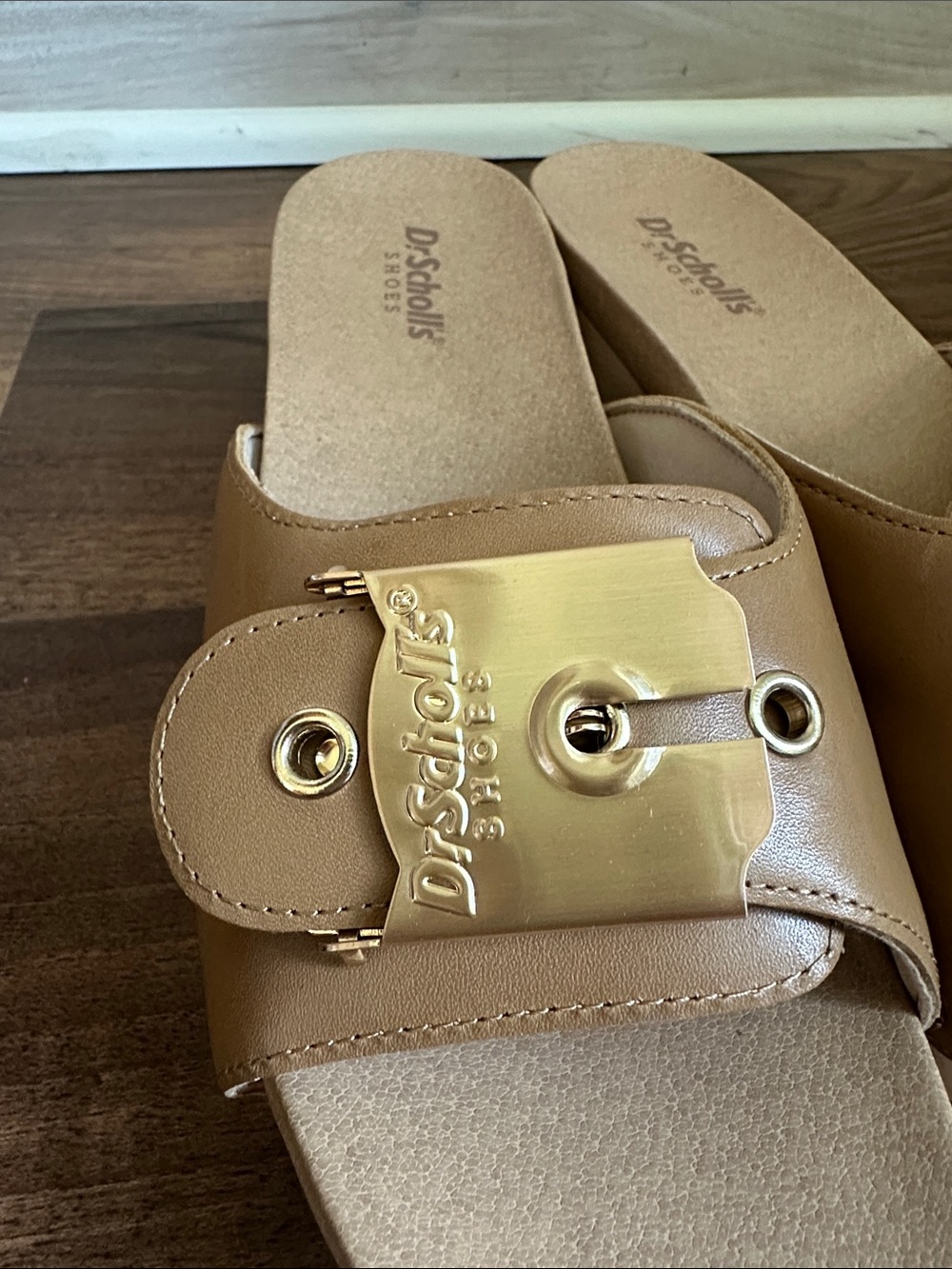 Dr. Scholl's Original Max Too Platform Sandal-Honey Leather-Size 7-NWT- OTO - Picture 6 of 8
